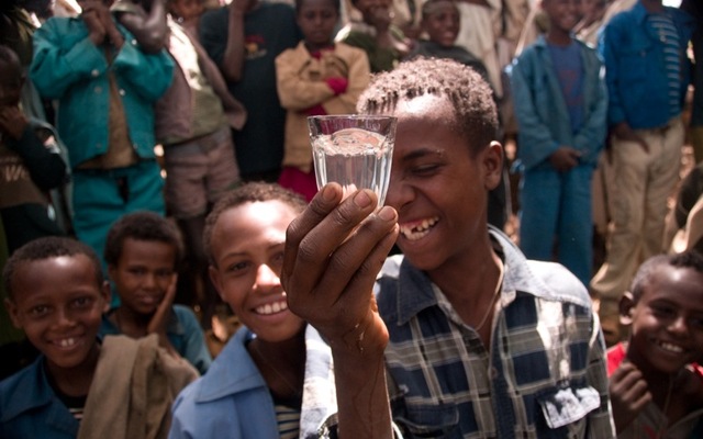 Former mudpit bears water