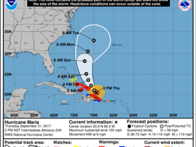 Information Update from Red Cross:  Hurricane Maria